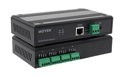 工業(yè)TCP/IP網(wǎng)絡轉(zhuǎn)RS-485/422串口通訊服務器_UT-6804MT 10/100M轉(zhuǎn)4口RS-485/422串口服務器