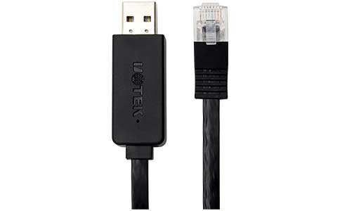 工業USB轉Console配置線_UT-883R USB轉RJ45 Console調試線